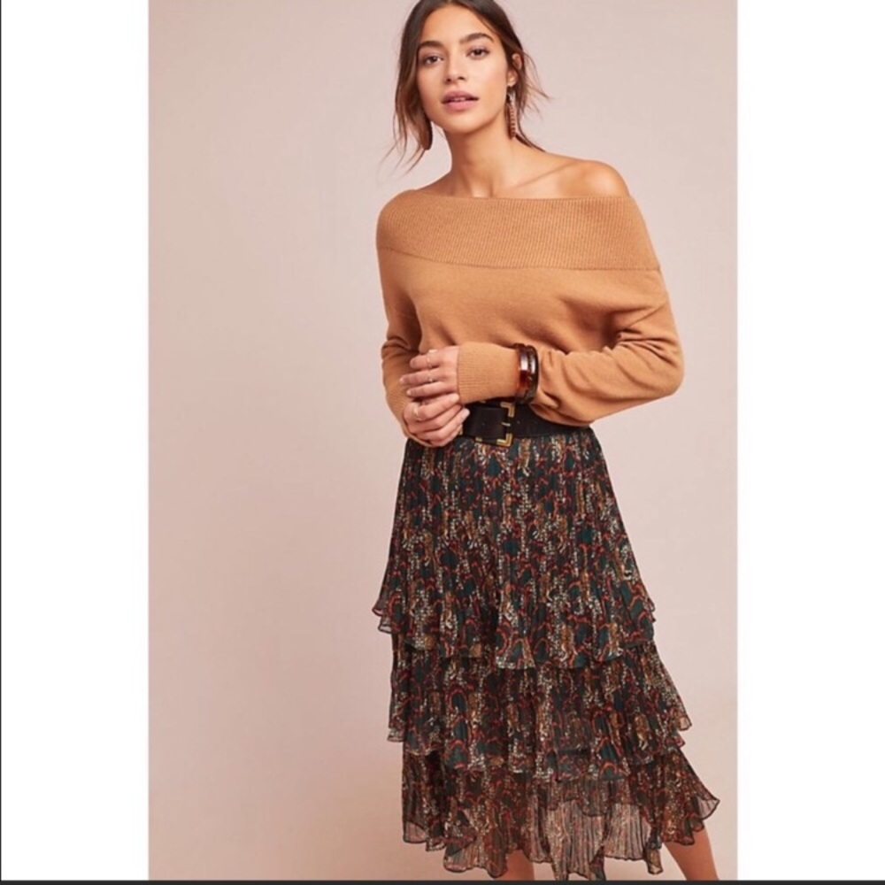 Anthropologie Moth Raspail Boatneck Sweater
